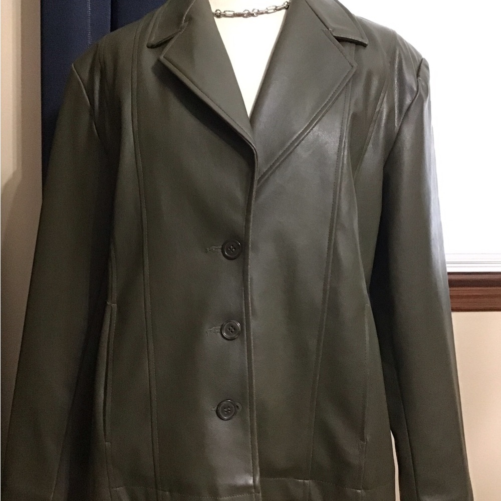 Olive Green Women's jacket size petite large